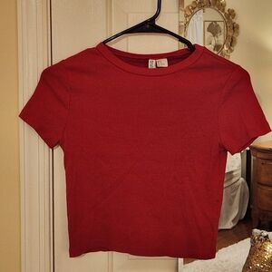 Red Fitted Top